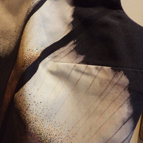 COS Bralette Mid-Drift Great Colors - Linen/Lyocell Zip Back - Size 12 NWT $120 - Picture 3 of 8